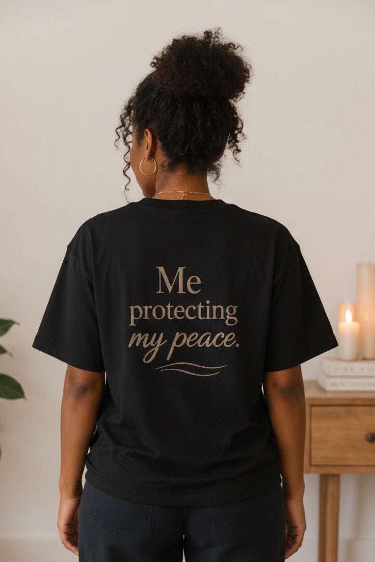 Me, Protecting My Peace – Unisex Oversized T-Shirt