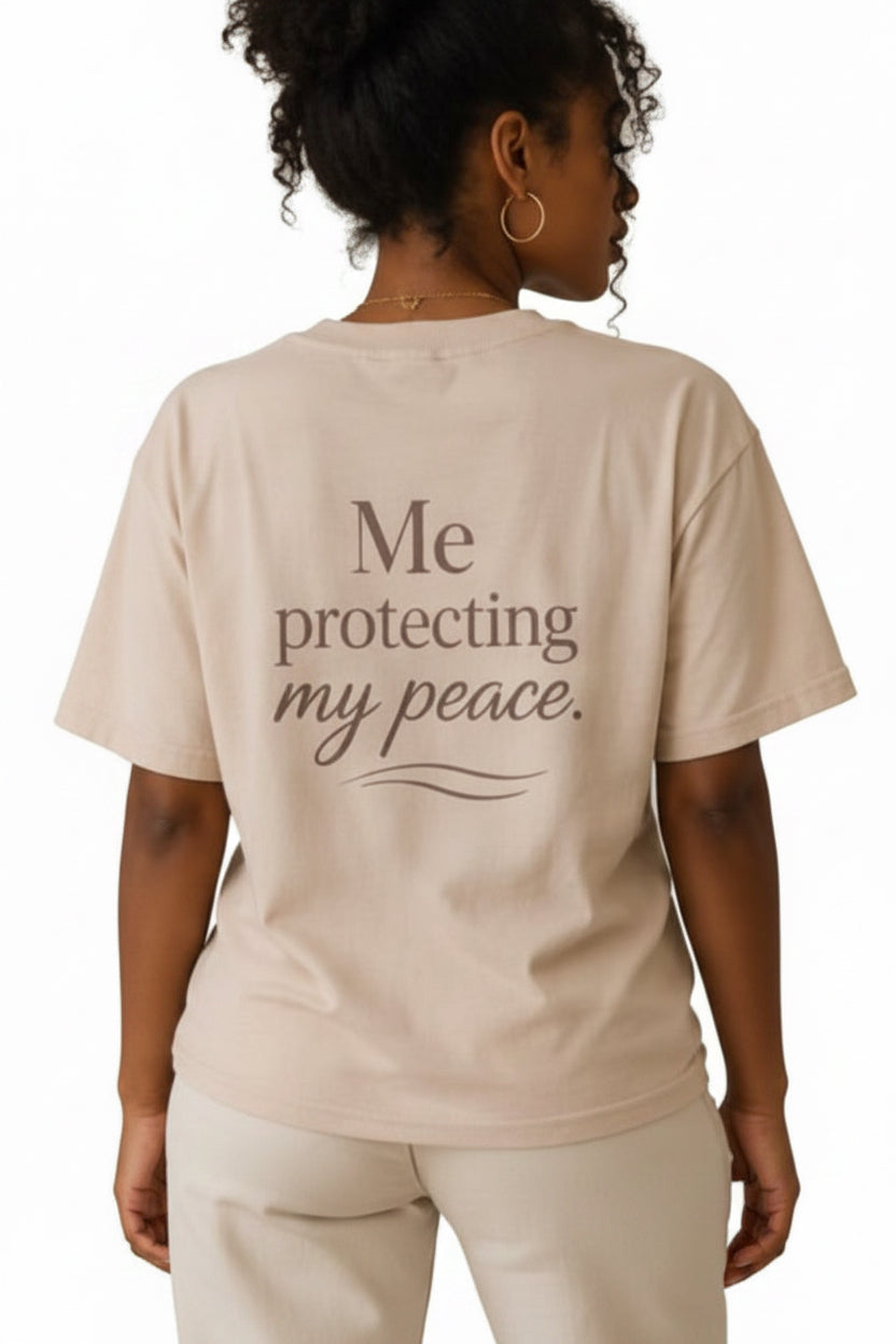Me, Protecting My Peace – Unisex Oversized T-Shirt