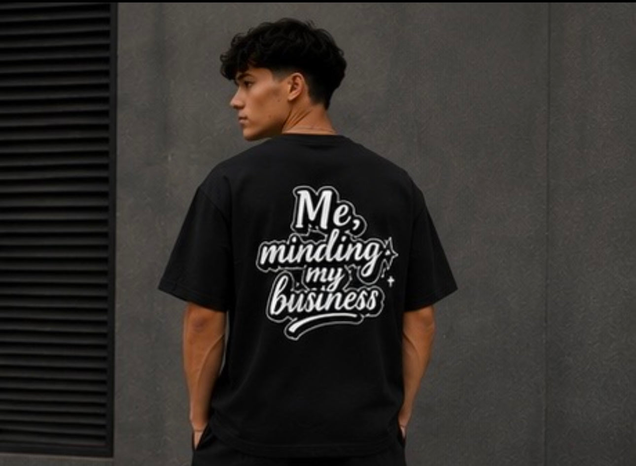Me, Minding My Business – Unisex Oversized T-Shirt