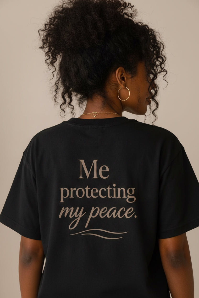 Me, Protecting My Peace – Unisex Oversized T-Shirt