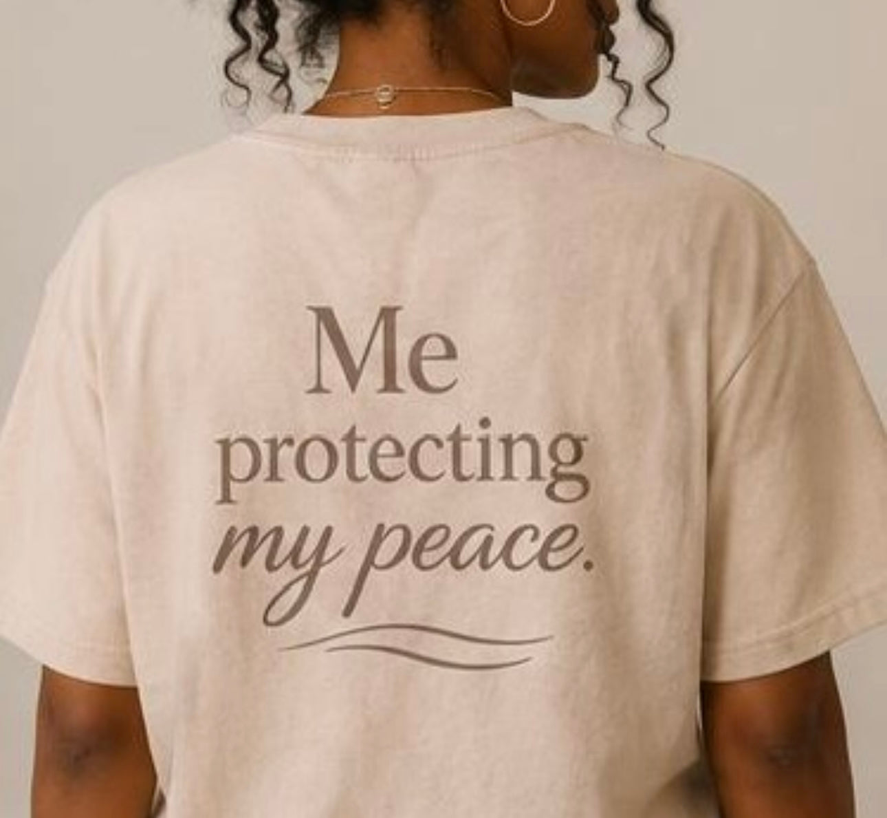 Me, Protecting My Peace – Unisex Oversized T-Shirt