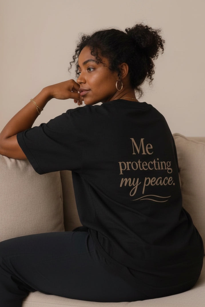Me, Protecting My Peace – Unisex Oversized T-Shirt