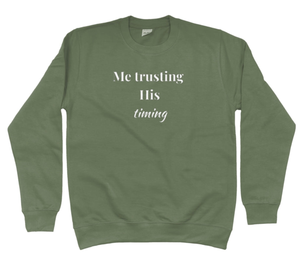 Me Trusting His Timing Hoodie | Faith & Flow Sweatshirt