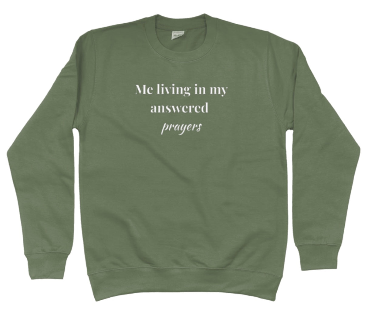 Me Living in My Answered Prayers Hoodie | Faith & Flow Sweatshirt